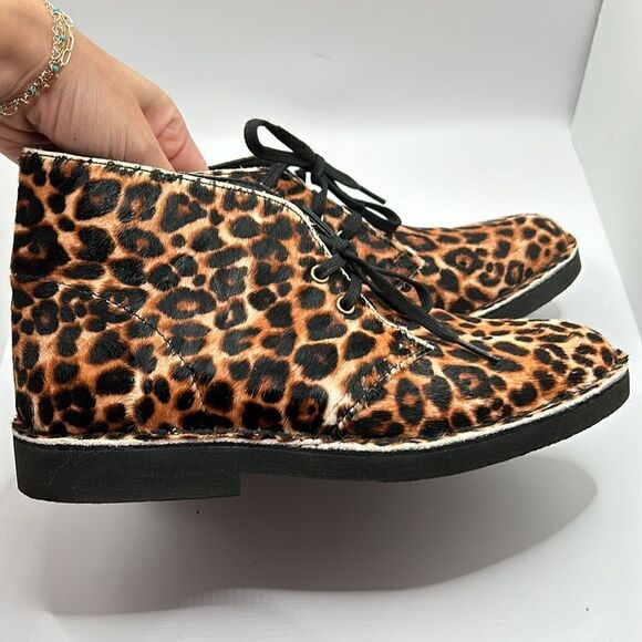 Clarks Desert Boot 2 Womens Ankle Boot Leopard Print - Picture 6 of 9